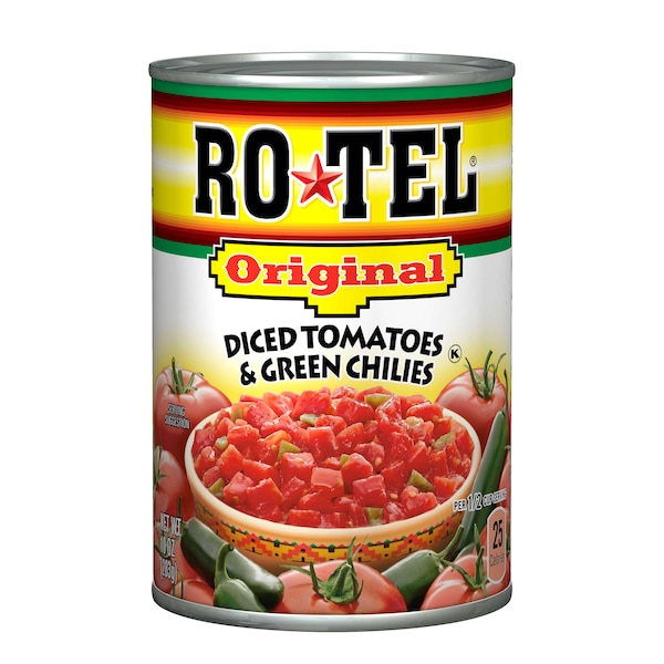 Ro Tel Rotel Tomatoes With Green Chilies 10 oz., PK24 6414428243 Zoro